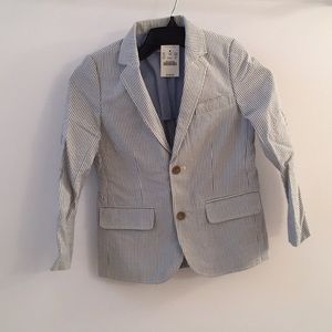 Crewcuts seer sucker blazer size 6-7